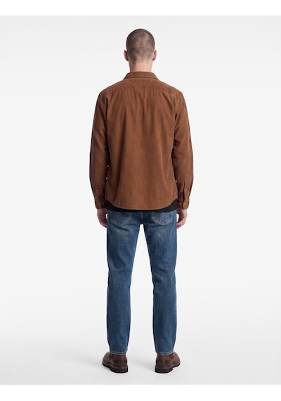 Koton Normal Bel Cepli Pamuklu Straight Jean Pantolon - Mark Jean Petrol 7wam40258nd