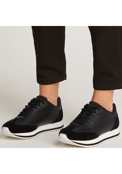 Runner Lace Up - Mono Mix Kadın Siyah Sneaker 0gr-siyah