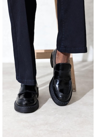 5in1Canpolat Siyah Klasik Loafer 20403