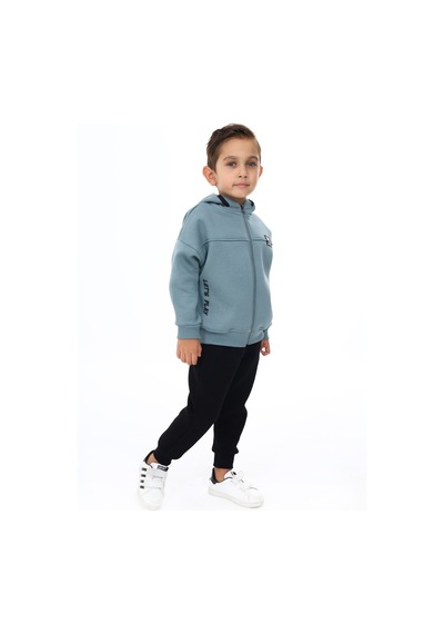 Toontoy Kids Toontoy Erkek Çocuk Nakışlı Eşofman Takım Mavi