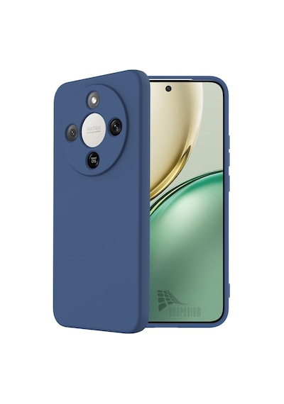 Honor Magic 8 Lite Uyumlu Silikon Kılıf - Pastel Tonu Kamera Korumalı Esnek Kapak - Lacivert Lacivert