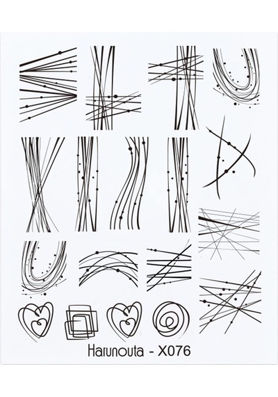 Su Transferli Nail Art Sticker X076 50127-34