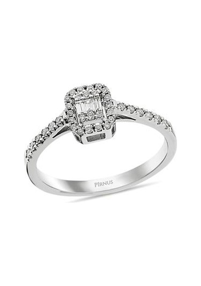 Pirnus Diamond Baget Yüzük 14 Ayar Altın Gramı : 2.43