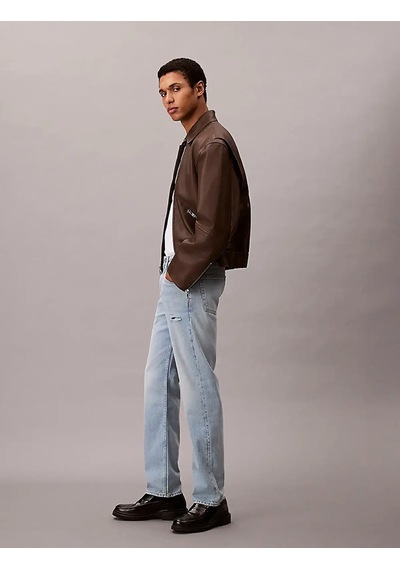 Calvin Klein Stndrd Strght Rams Head Eco Cool Mavi Erkek Jeans