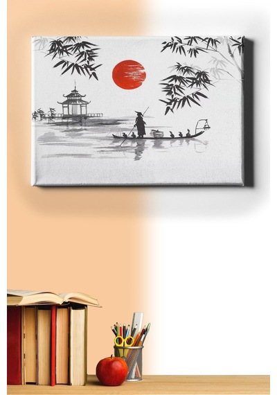 Webstyle Sayılarla Boyama Seti Kasnaklı Japon Geleneksel Sanat 50 X 65 Cm
