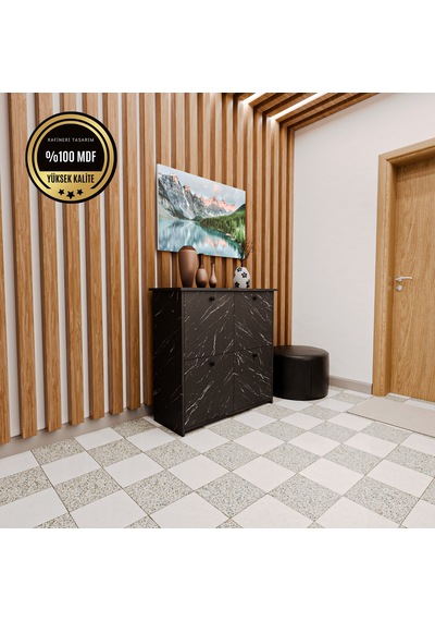 Dekorfim DF08103BD MDF Antre Hol Ayakkabılık Ayakkabı Dolabı