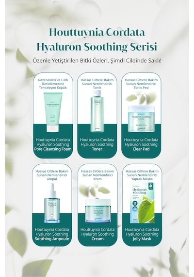 Hassas Ciltlere Nemlendirici Tonik Ped Goodal Houttuynia Cordata Hyaluron Soothing Clear Pad