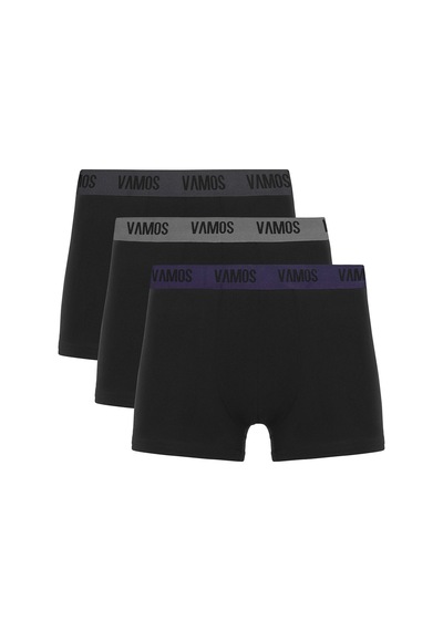 Vamos 3 Lü Erkek Boxer Paketi Desen-3