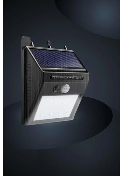 Bahçe Aydınlatma Sensörlü Güneş Enerjili Duvar Lambası 40 Led Işık Diğer