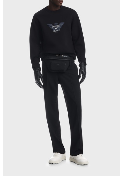 Emporio Armani Pamuklu Yuvarlak Yaka Sweat Erkek Sweat Em007315 Af10013 Uc001 Siyah