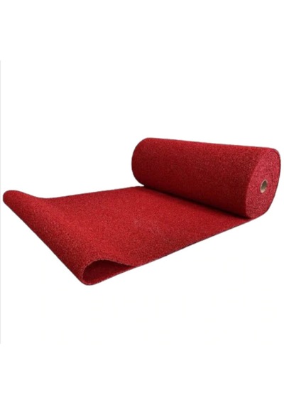 Kırmızı Kıvırcık Yolluk En 100 Cm Kalınlık 14 Mm