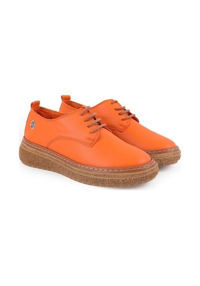 Mamma Mia Kadın Günlük Ayakkabı Hakiki Deri Bağcıklı Kalın Platform Taban Oxford Sneaker 26y-7560 Turuncu Mamma Mia Kadın Günlük Ayakkabı Hakiki Deri Bağcıklı Kalın Platform Taban Oxford Sneaker 26y-7560 Turuncu