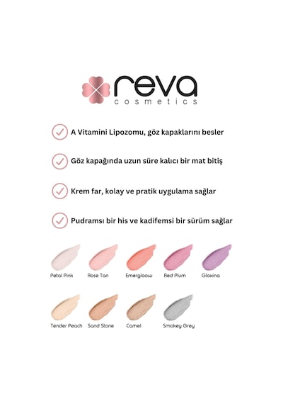 Vegan Krem Göz Farı - No. 306 Temiz Içerik, Uzun Süre Kalıcı & Mono Cream Eyeshadow Diğer