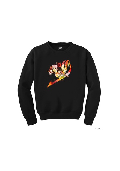 Fairy Tail Siyah Sweatshirt