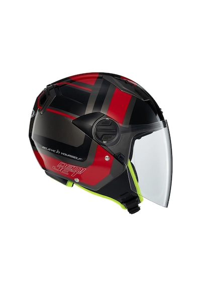 Zeus Kask Zs-213 Ax5 Black Red Grey Siyah