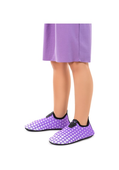 Kiko Kids Point Havuz Plaj Kız Çocuk Deniz Ayakkabısı 7514 Lila - Beyaz Lila - Beyaz