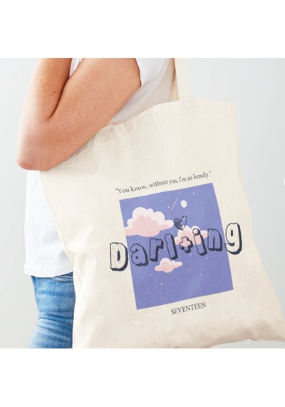K-pop Seventeen Darling Bez Çanta Krem