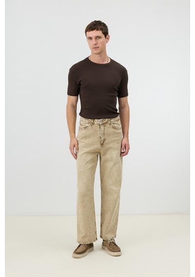 Antioch Relax Fit Erkek Jean Bej