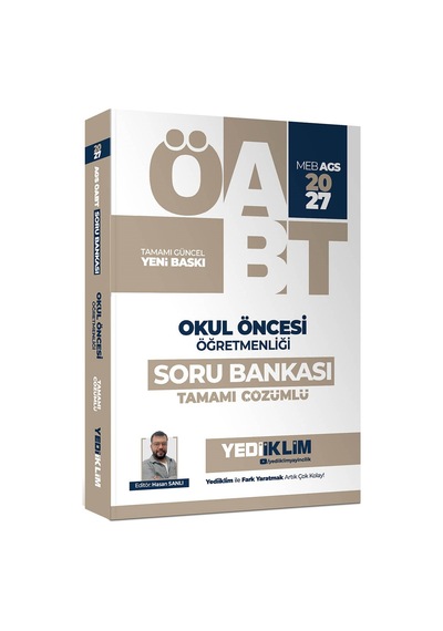 Yediiklim 2027 Meb Ags Öabt Okul Öncesi Öğretmenliği Tamamı Çözümlü Soru Bankası