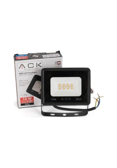 Ack - 10w Tablet Led Projektör İp65 Suya Dayanıklı 6500k 1150lmn Beyaz Işık At62-01032