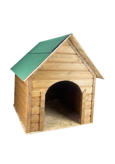 Reyo Soğuğa Suya Dayanıklı Lüks Büyük Boy Ahşap Köpek Kulubesi Yeşil