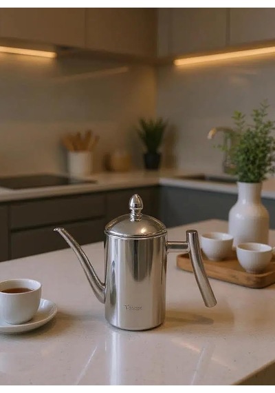Zed - Çok Amaçlı Çelik Demlik Yağlık Yağdanlık 500ml Çok Renkli