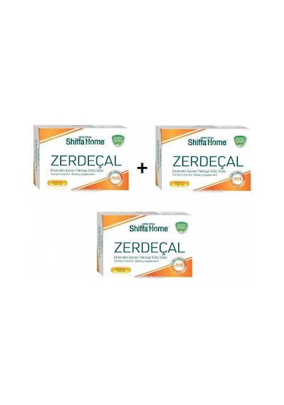 3 Kutu Shiffa Home Zerdeçal Softgel Turmeric Aksu Vital Zerdeçal