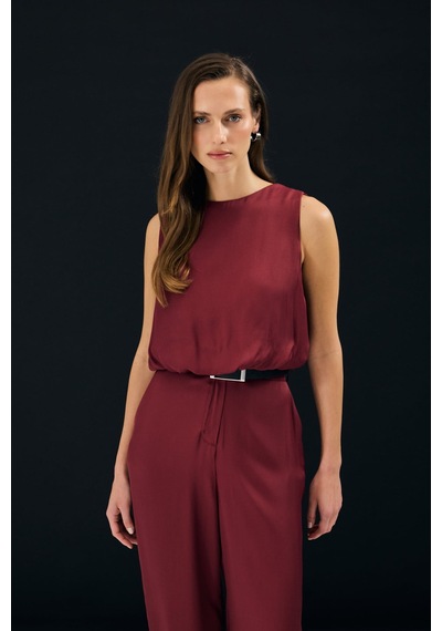 Sateen Colin Bluz - Bordo-137316