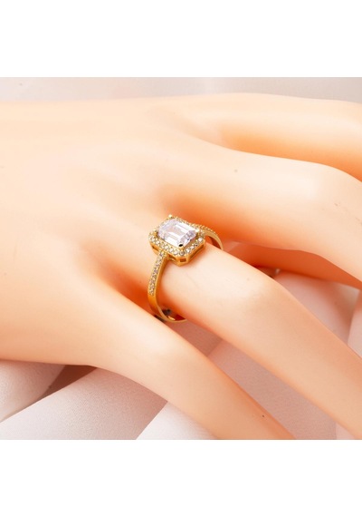 14 Ayar Altın Baget Taşlı Yüzük YZCAY14K22248