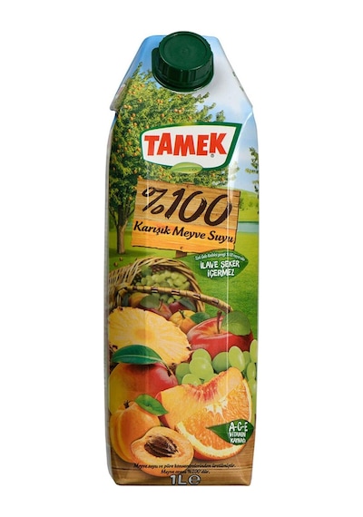 Tamek %100 Karışık Meyve Suyu 1 Lt X 6 Adet