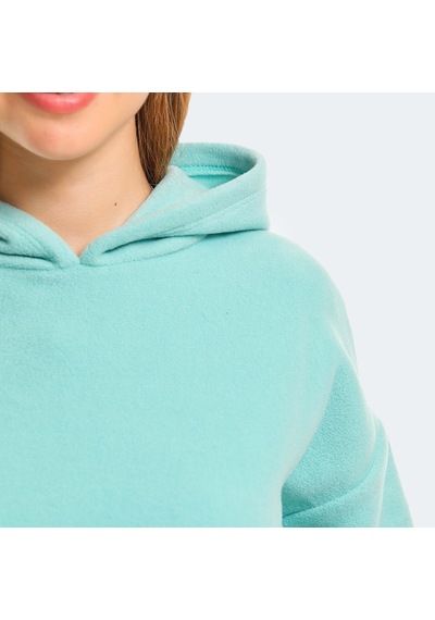 Slazenger SASSA IN Kadın Kapüşonlu Cepli Yeşil Polar