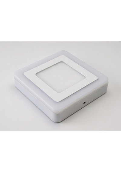 Kare Sıva Üstü Led Spot Armatür 9 Watt Çift Renk Üç Kademe Kırmızı Günışığı Gece Lambası