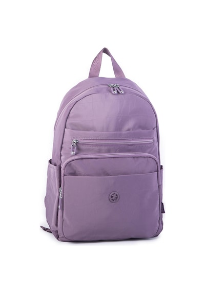 Nas Bag Unisex Büyük Boy Çok Gözlü Su Geçirmez Sırt Çantası Mor