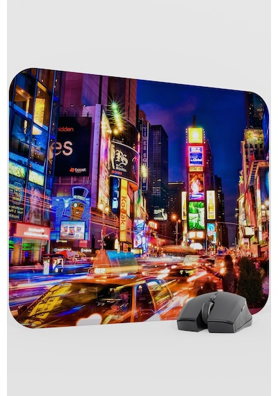 Times Meydanı New York Amerika 2 V2 48x40 Xl Gaming Kauçuk Kaymaz Taban Mouse Pad Fare Altlığı