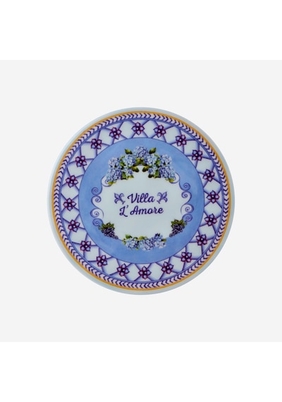 Chiara Alessi Mavi Melamin Bardak Altlığı 9,5 Cm