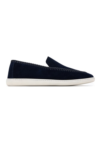 Giampiero Nicola Erkek Hakiki Deri Mavi Loafer Ayakkabı 664 47007b Erk Ayk Y26 Blu