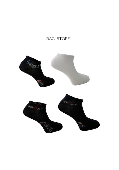 Ragi Store 8'li Erkek Sport Patik Çorap Seti Mix Çok Renkli