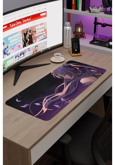 Keqing Genshin Impact Anime Gacha V5 - 70x30 Xl Gaming Mouse Pad Fare Altlığı