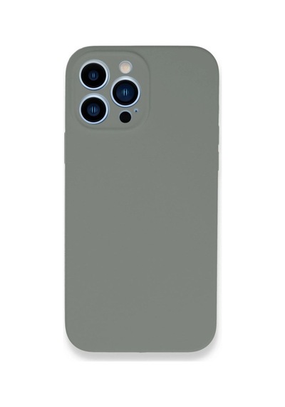 Apple Uyumlu   iPhone 13 Pro Max Kılıf Lansman Legant Silikon - Gri