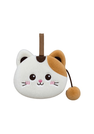 Selay Kedi Peluş Cüzdan 13 Cm Ekru 4673