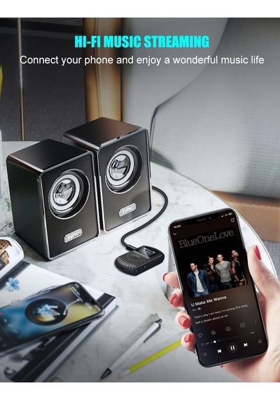 Lcd Ekranlı Bluetooth Alıcısı, Taşınabilir Aux Bluetooth 5.0 Adaptörü, Araba/ev Stereo/hoparlör/kablolu Kulakl
