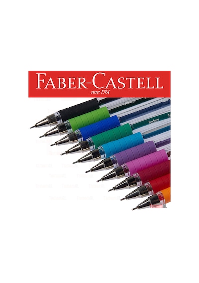 Faber Castell 10 Renk Iğne Uçlu Tükenmez Kalem 1425 Set