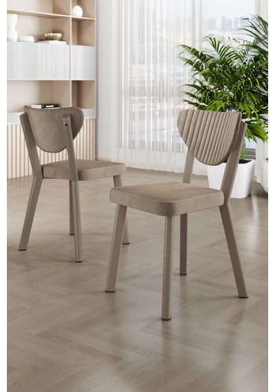 Exve Serisi 80x132 Açılabilir Traverten Takımı Ve 6 Sandalye Cappucino Sandalye Cappucino İskelet Exve Serisi 80x132 Açılabilir Traverten Takımı Ve 6 Sandalye Cappucino Sandalye Cappucino İskelet