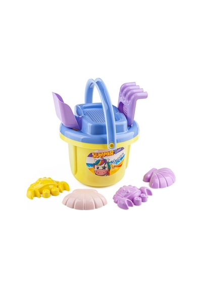 Erdem Toys Unicorn Figürlü Kova Kürek Seti - Sarı