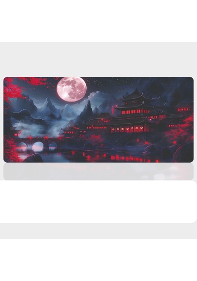 90x40 Cm Desenli Oyuncu Gaming Mouse Pad Kaymaz Kauçuk Taban Fare Altlığı Xxl Mousepad Landscape Serisi 01