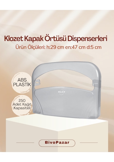 Klozet Kapak Örtüsü Dispenseri Şeffaf