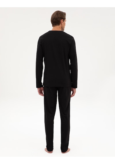 Pierre Cardin Erkek Siyah Pijama Takım 50322655-001 Siyah