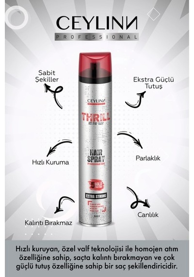 Thrill Saç Spreyi 400 Ml Ultra Strong