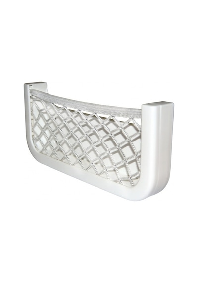 Marin Beyaz Fileli Eşya Yuvası Cep Plastik - Tekne Yat Motoryat 250X115X10