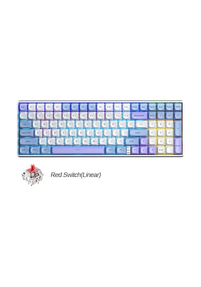 Aula S100 Pro Red Switch How Swap Rgb Mekanik Klavye Bluetooth Kablolu Kablosuz Bağlantı Mavi